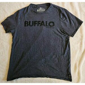 Buffalo David Bitton Men's Large, Dark Gray T-Shirt. 100% Cotton